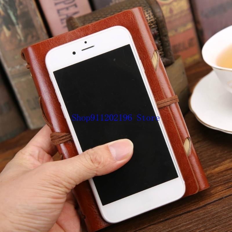 Vintage Leather Journal Notebook - P82A Vintage Writing Notebook Loose Journal