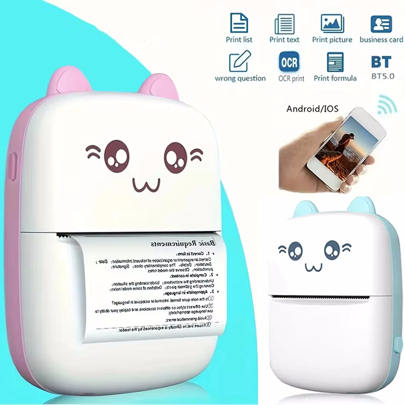 Mini portable thermal printer  - Mini Pocket Thermal Printer Paper Roll ulasan dan harga