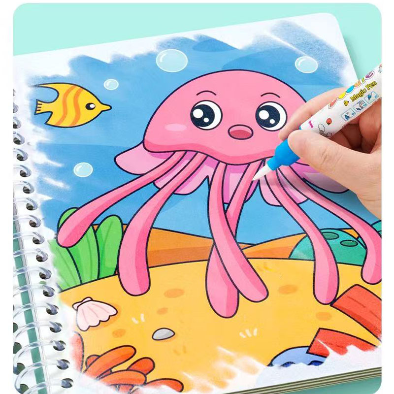Magic Water Drawing Book Child - Reusable Water Magic Coloring Book ulasan dan harga