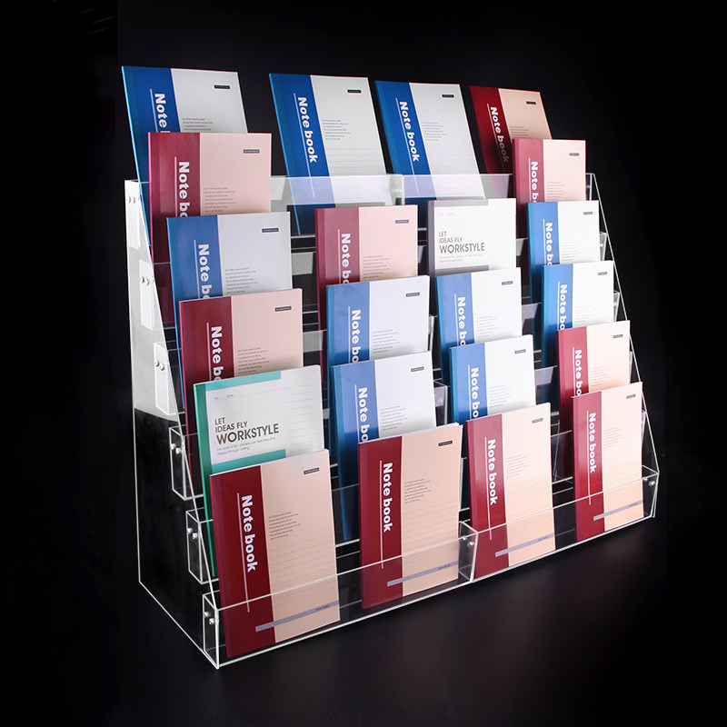 Stepped Clear Acrylic Notebook - Clear Acrylic Book Stand Holder ulasan dan harga