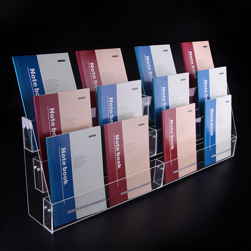 Stepped Clear Acrylic Notebook - Clear Acrylic Book Stand Holder ulasan dan harga