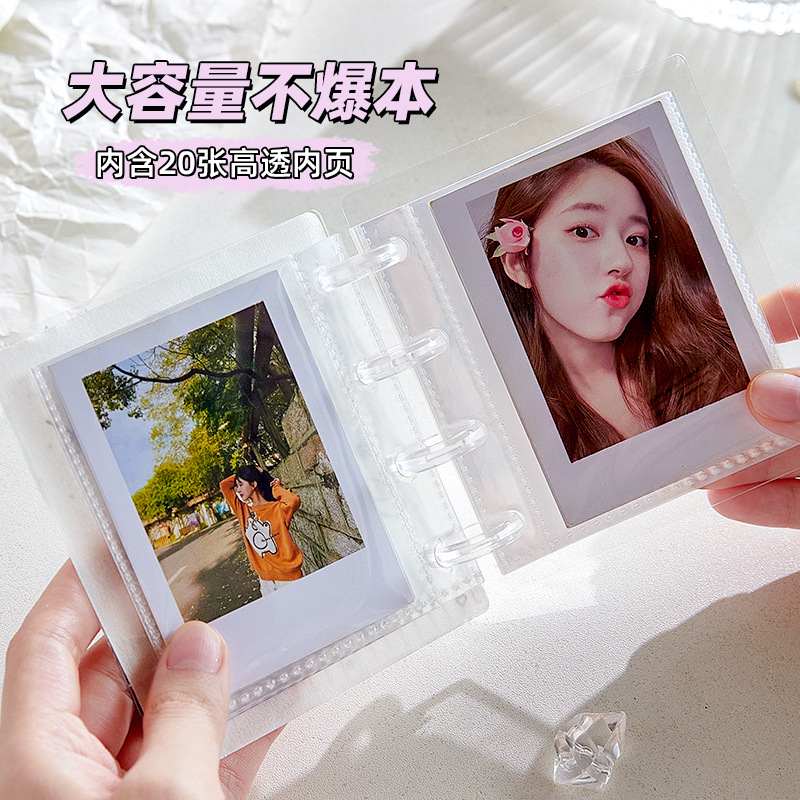 Polka Dot Acrylic Ins Mini 1-G - Kpop Photo Card Binder 3 Inch ulasan dan harga