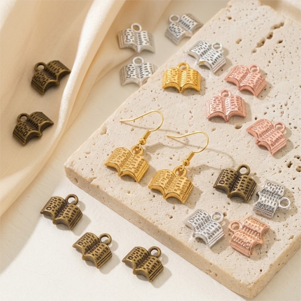 10/20/100pcs Charms Open Book  - Stationery Books ulasan dan harga