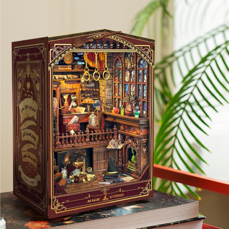 DIY Book Nook Shelf Insert Kit - Diy Wooden Book Nook Kit Shelf Insert ulasan dan harga