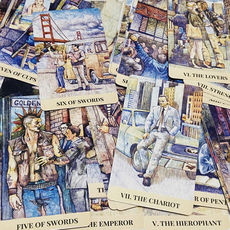 City Labyrinth Tarot Cards 78  - Tarot Deck With Guidebook ulasan dan harga