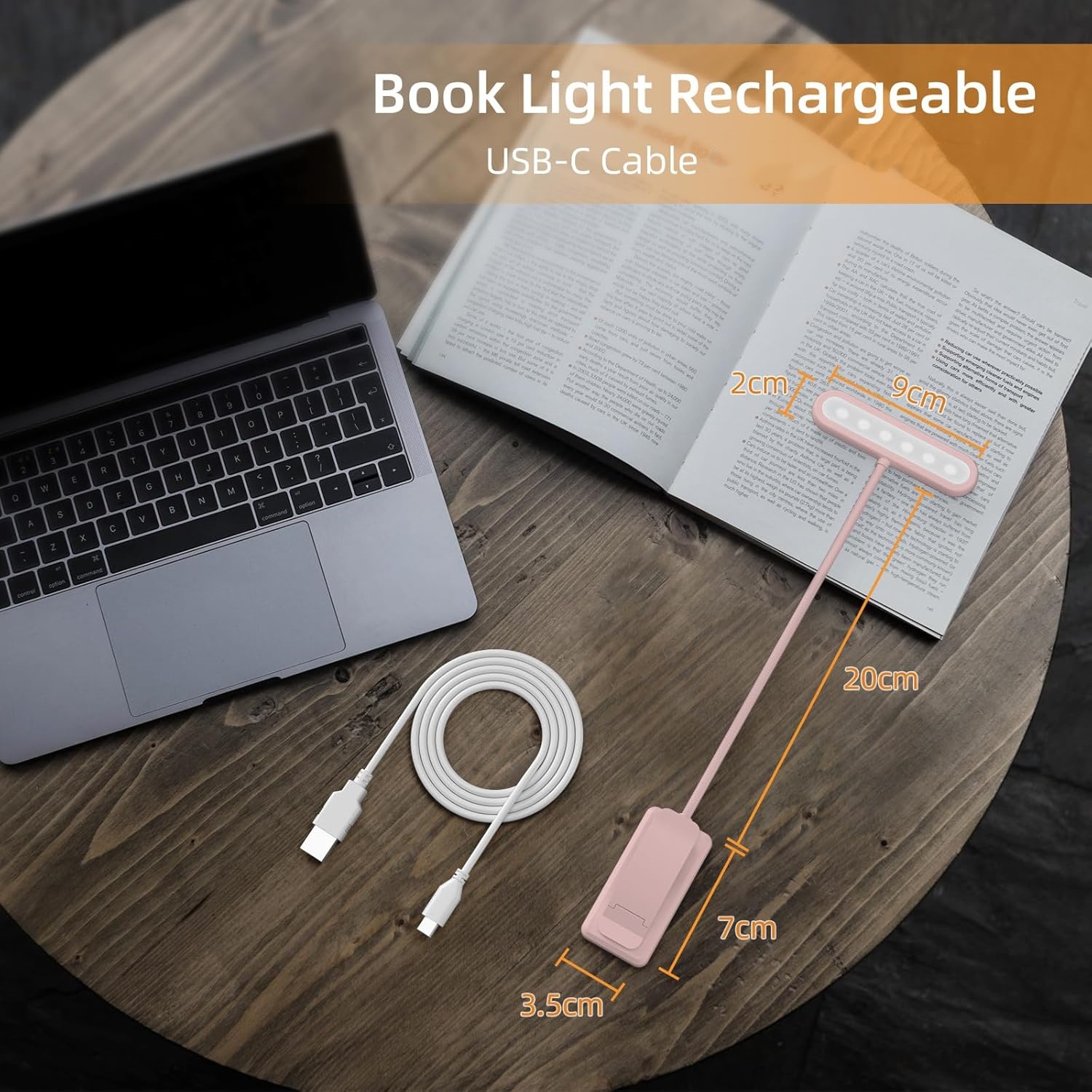 Reading Lamp Book Clamp Black/ - Books ulasan dan harga