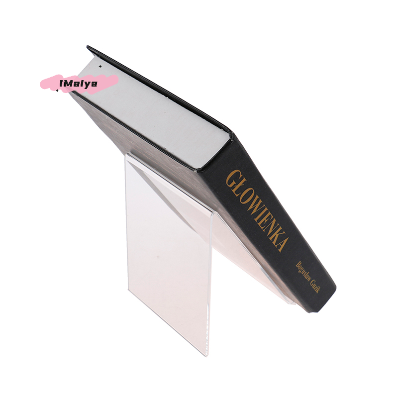 M-1pcs Clear Acrylic Display B - Clear Acrylic Book Stand Holder ulasan dan harga