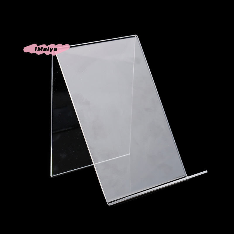M-1pcs Clear Acrylic Display B - Clear Acrylic Book Stand Holder ulasan dan harga