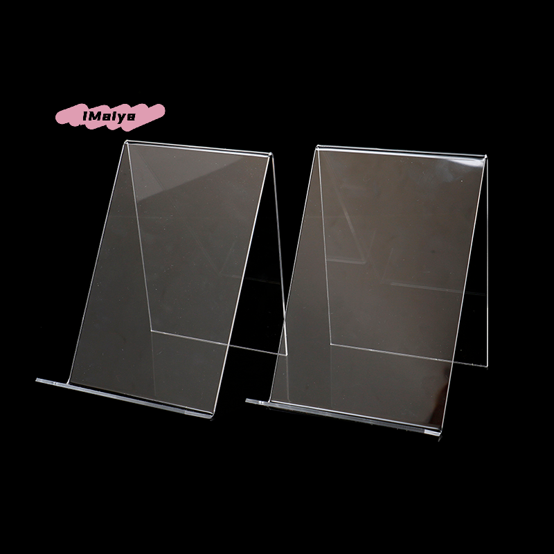 M-1pcs Clear Acrylic Display B - Clear Acrylic Book Stand Holder ulasan dan harga