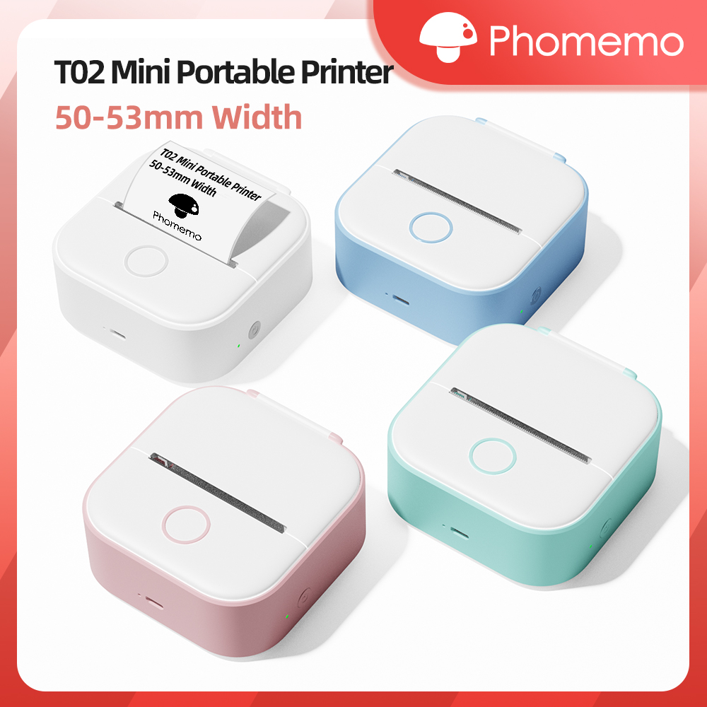 Phomemo T02 Wireless Pocket Th - Mini Pocket Thermal Printer Paper Roll ulasan dan harga