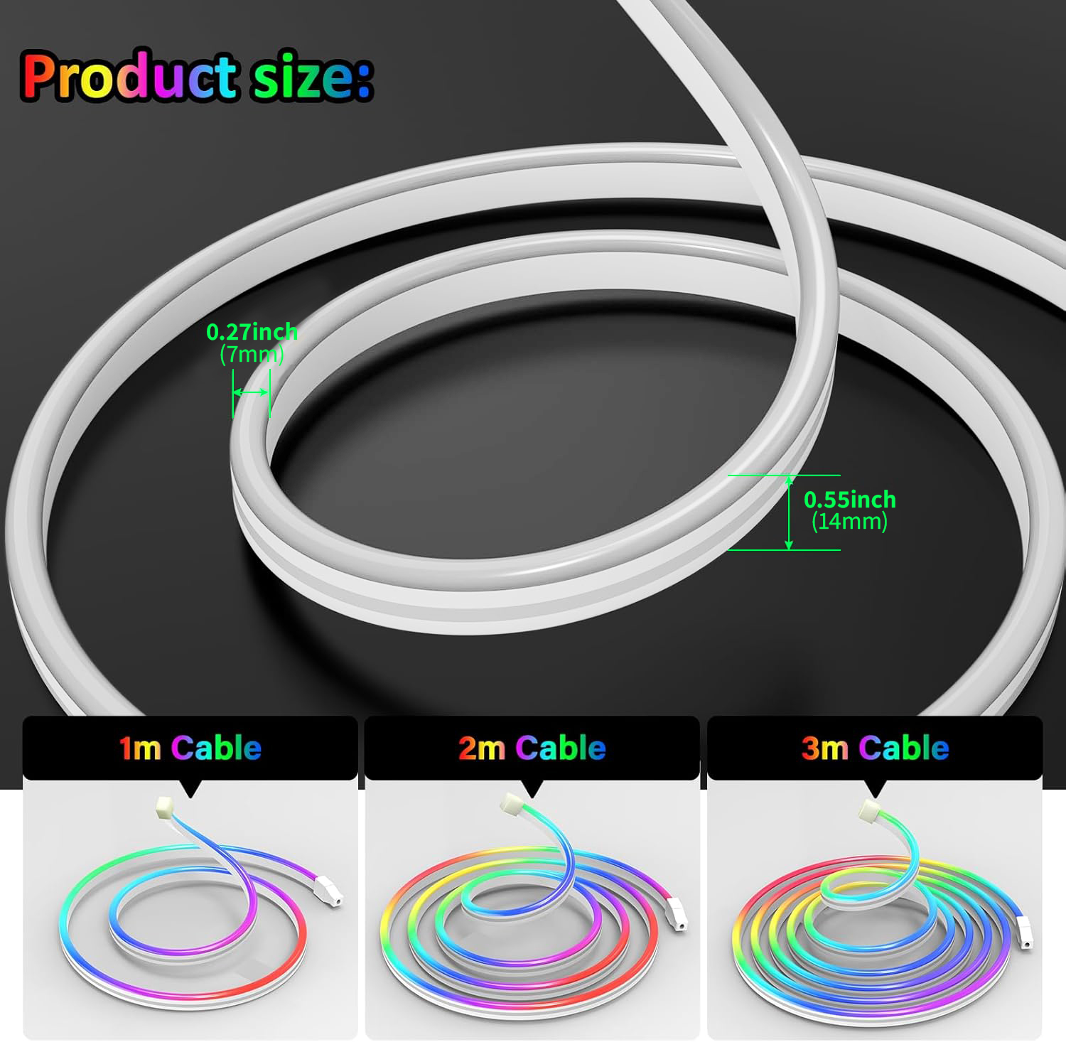 USB DC5V RGBIC Flexible Neon S - Music ulasan dan harga
