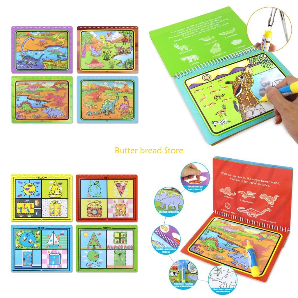 W89C Magical Water Drawing Pad - Reusable Water Magic Coloring Book ulasan dan harga