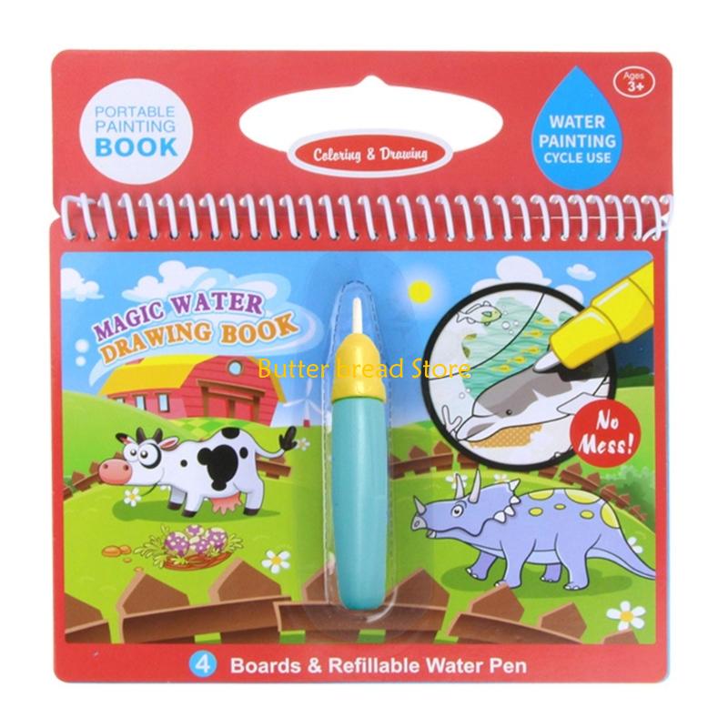 W89C Magical Water Drawing Pad - Reusable Water Magic Coloring Book ulasan dan harga