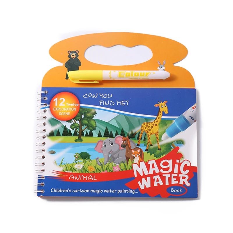 Children's Magic Water Paintin - Reusable Water Magic Coloring Book ulasan dan harga