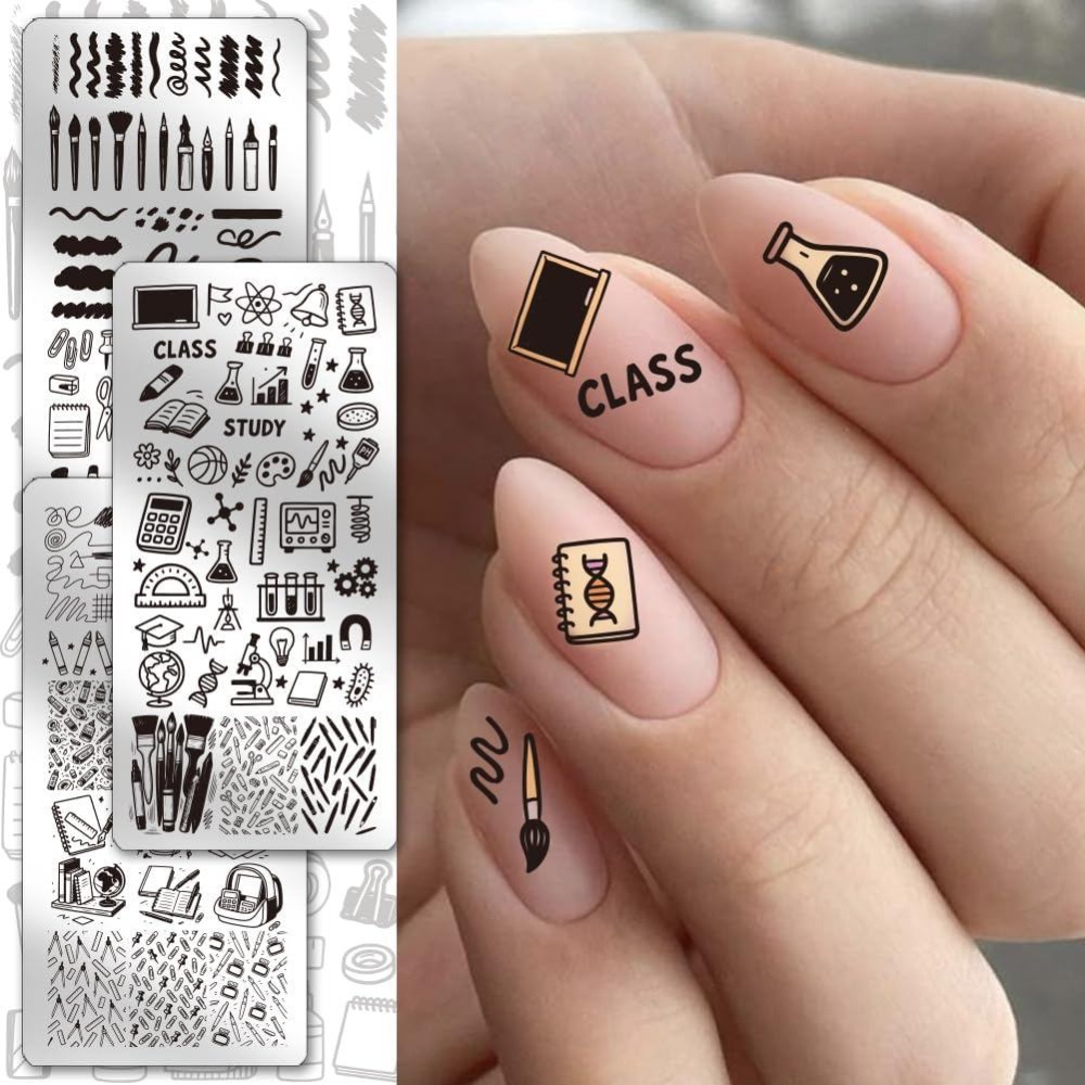 3pcs Stationery Nail Stamping  - Stationery Books ulasan dan harga