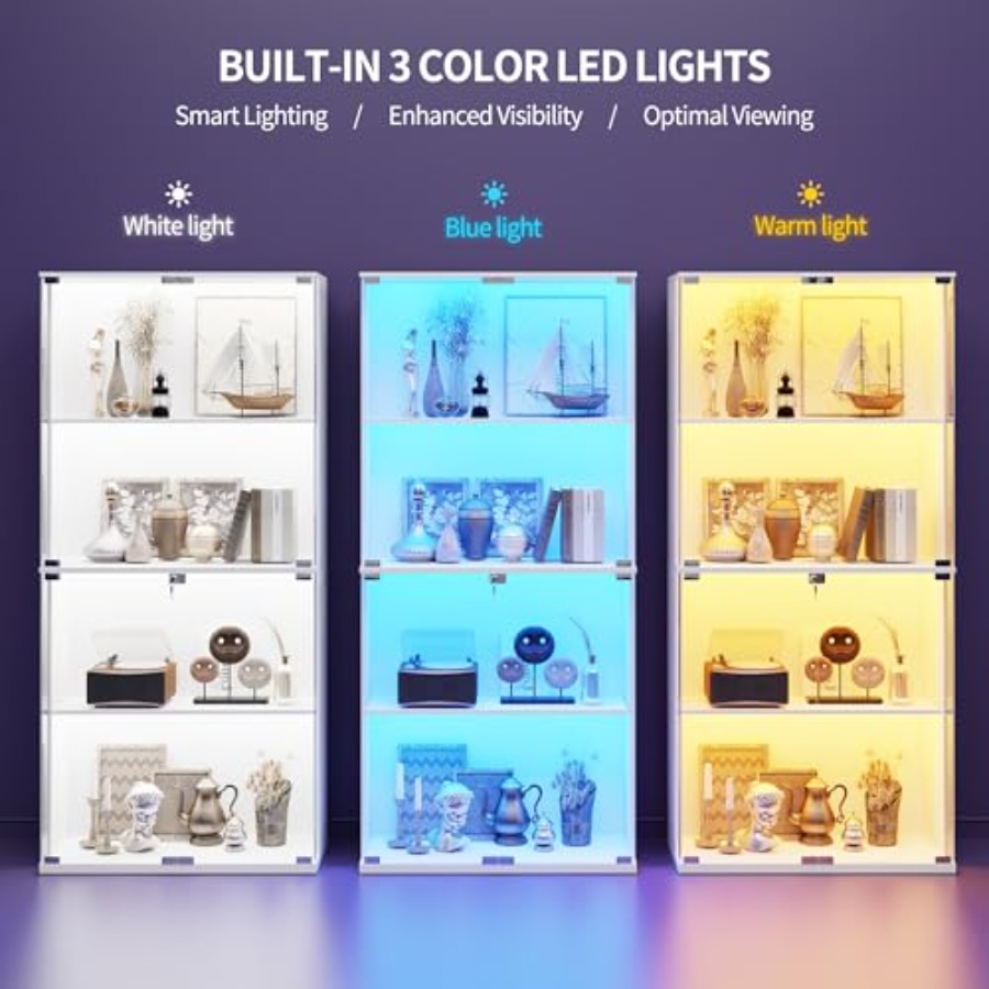 66 Glass Display Cabinet for C - Books ulasan dan harga