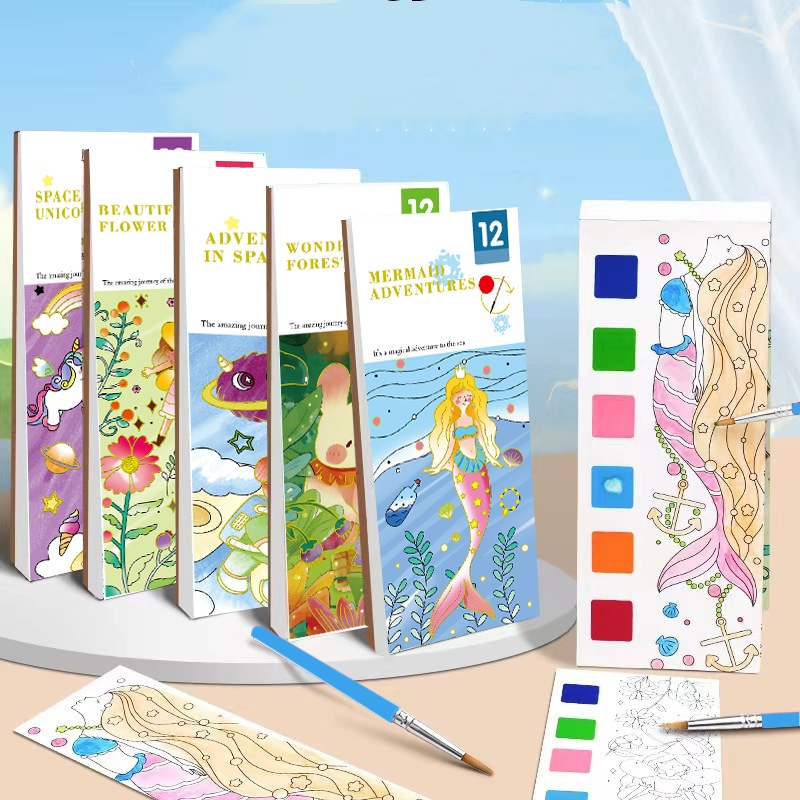 Bview Art Magic Water-Activate - Reusable Water Magic Coloring Book ulasan dan harga