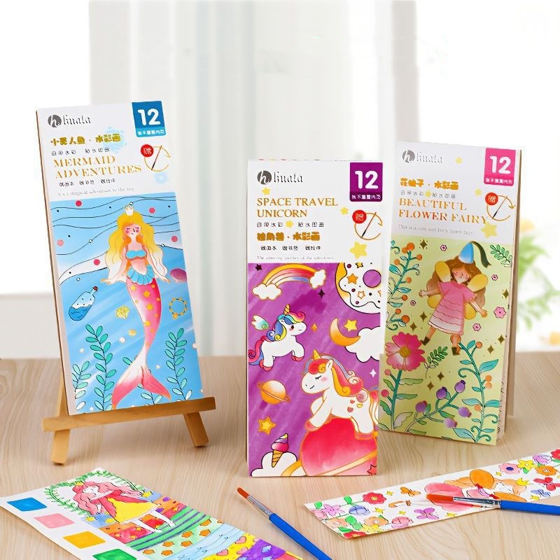 Bview Art Magic Water-Activate - Reusable Water Magic Coloring Book ulasan dan harga