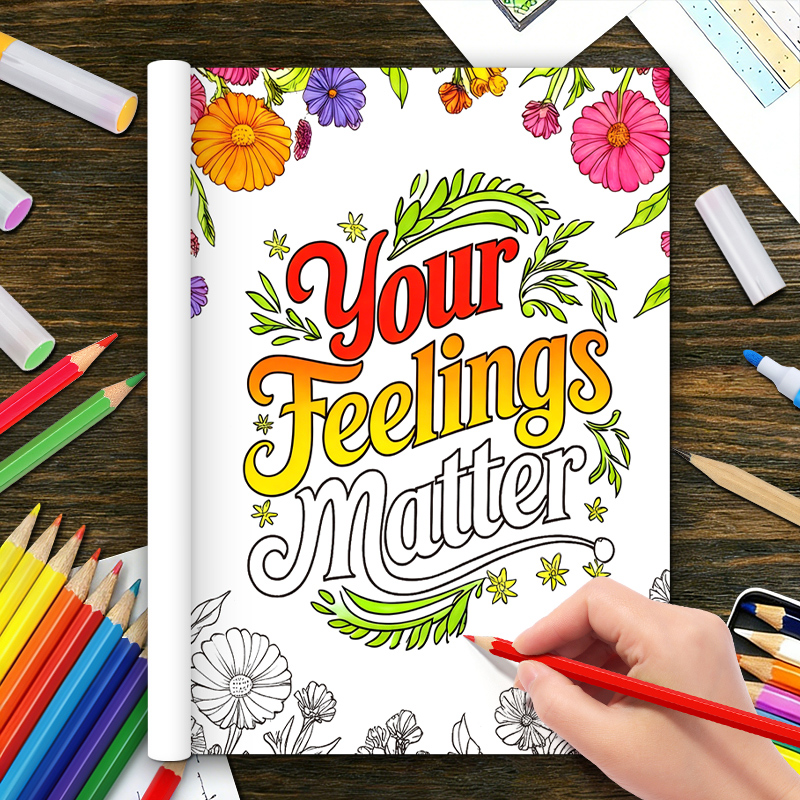 32 Pages Mental Health Colorin - Adult Coloring Book Stress Relief ulasan dan harga