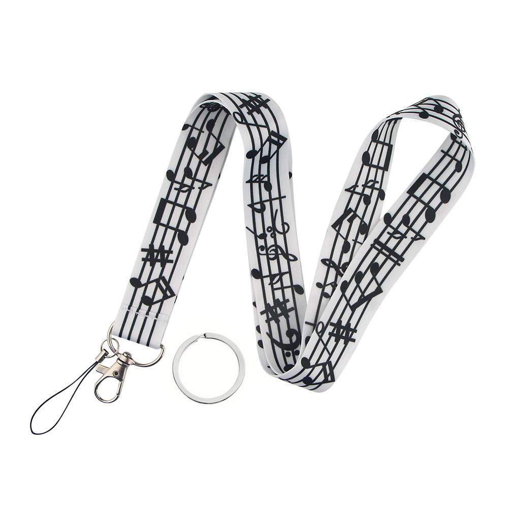Musical Notes Lanyards for Key - Blank Sheet Music Notebook ulasan dan harga