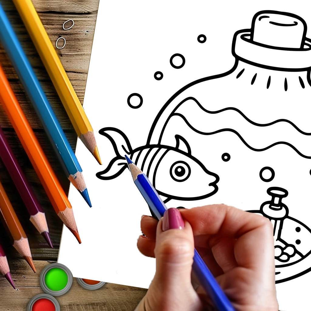 Coloring Book Magic Jar for Ad - Adult Coloring Book Stress Relief ulasan dan harga