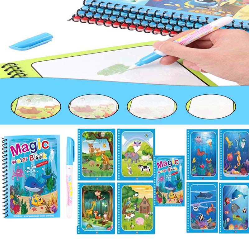 Hot Sale Reusable Magic Water  - Reusable Water Magic Coloring Book ulasan dan harga