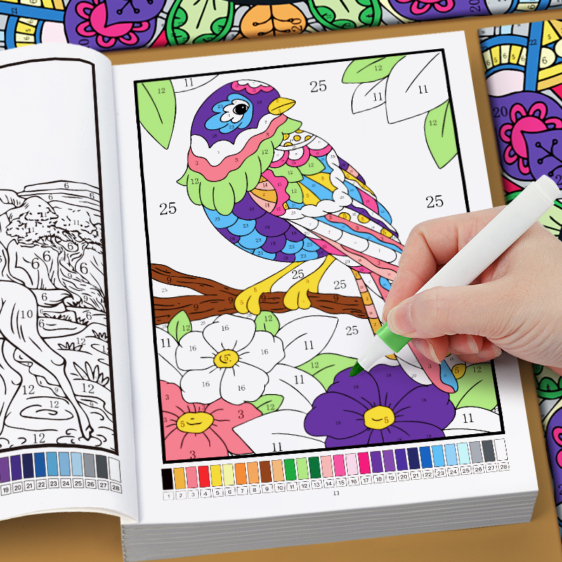 Color by Number for Adults Col - Adult Coloring Book Stress Relief ulasan dan harga