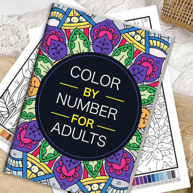 Color by Number for Adults Col - Adult Coloring Book Stress Relief ulasan dan harga