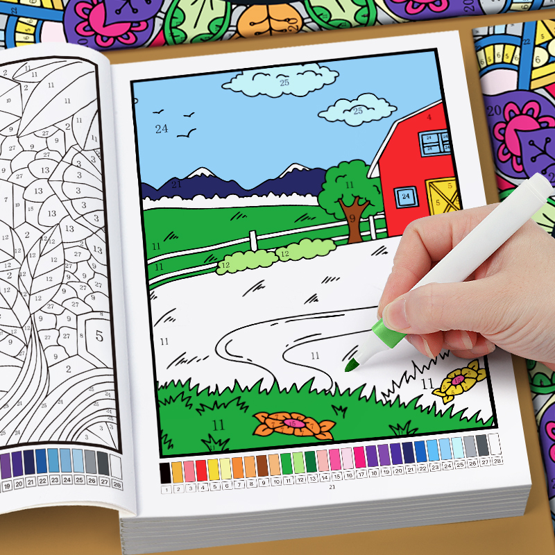 Color by Number for Adults Col - Adult Coloring Book Stress Relief ulasan dan harga