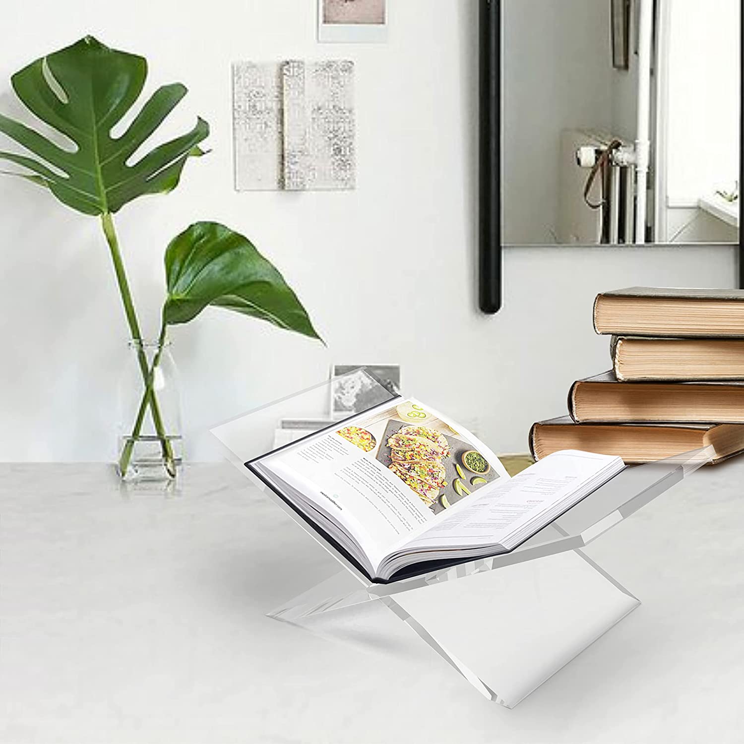 Clear Acrylic Open Book Displa - Clear Acrylic Book Stand Holder ulasan dan harga