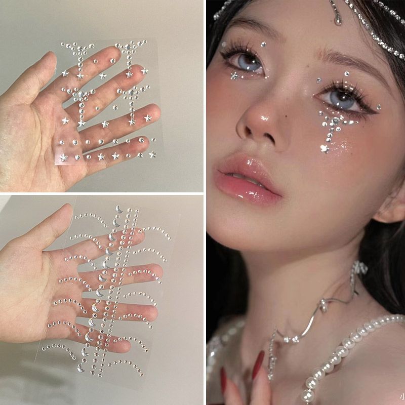 Face Stickers Shiny Crystal Te - Music ulasan dan harga