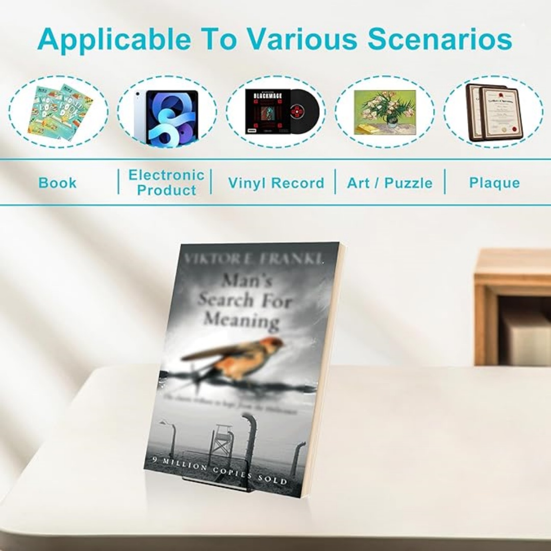 Acrylic Book Stand Simple Tran - Clear Acrylic Book Stand Holder ulasan dan harga