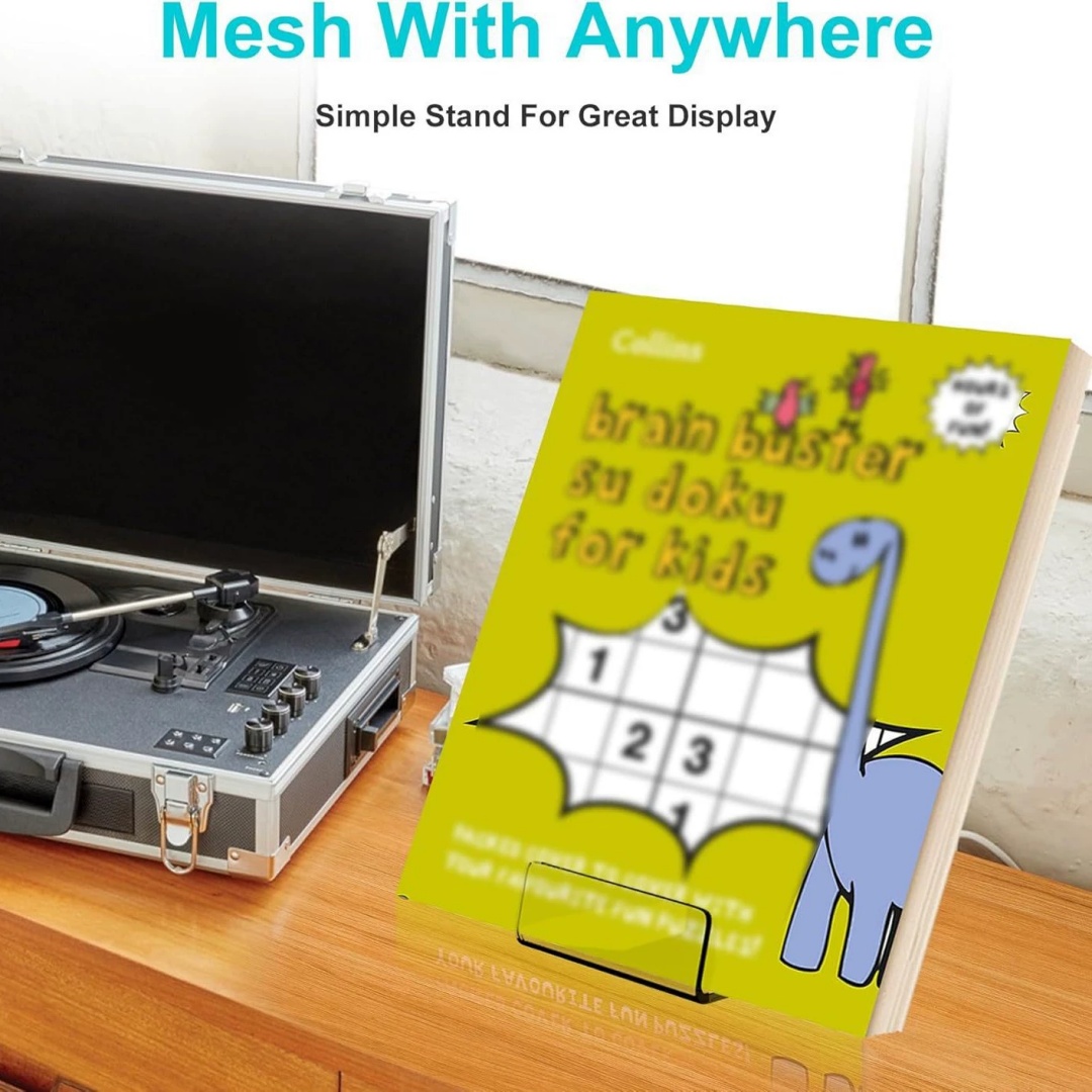Acrylic Book Stand Simple Tran - Clear Acrylic Book Stand Holder ulasan dan harga