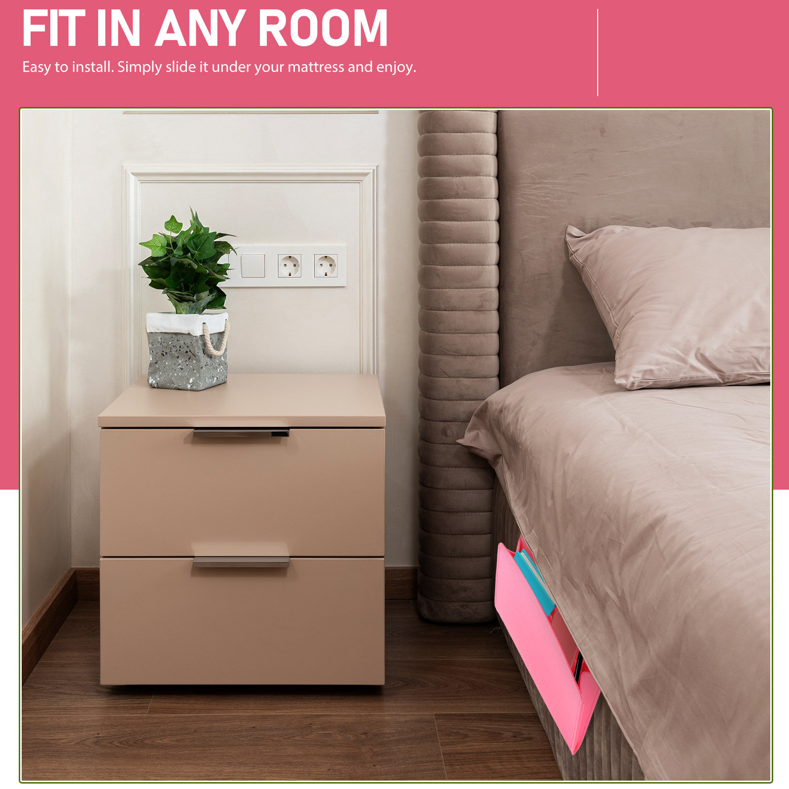 Bedside Storage Organizer Spac - Magazines ulasan dan harga