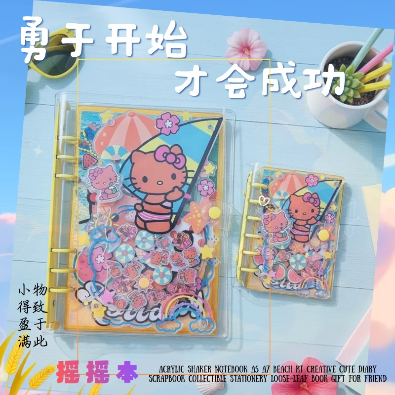 Acrylic Shaker Notebook A5 A7  - Stationery Books ulasan dan harga