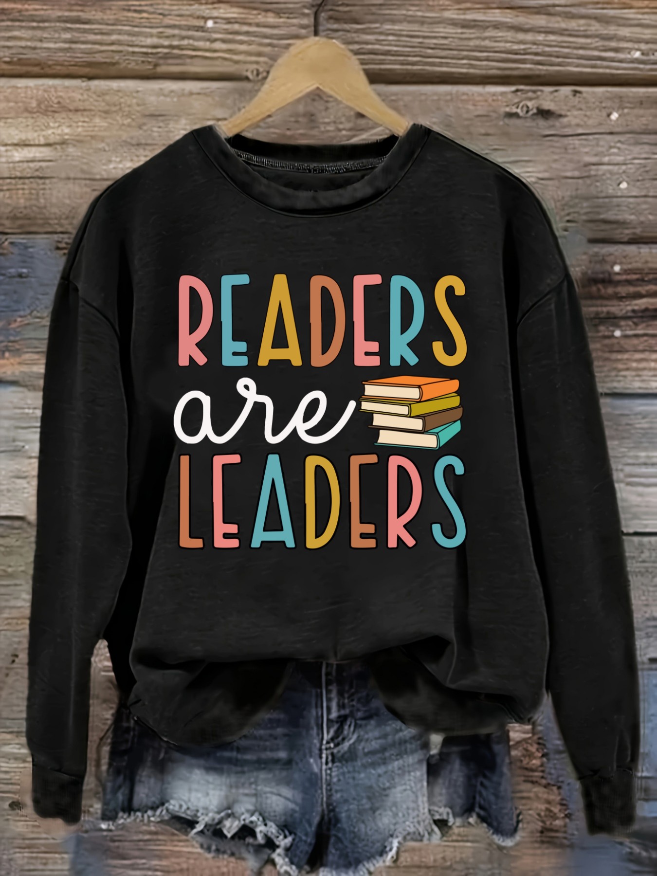 Women's Casual Long Sleeve Cre - Books ulasan dan harga