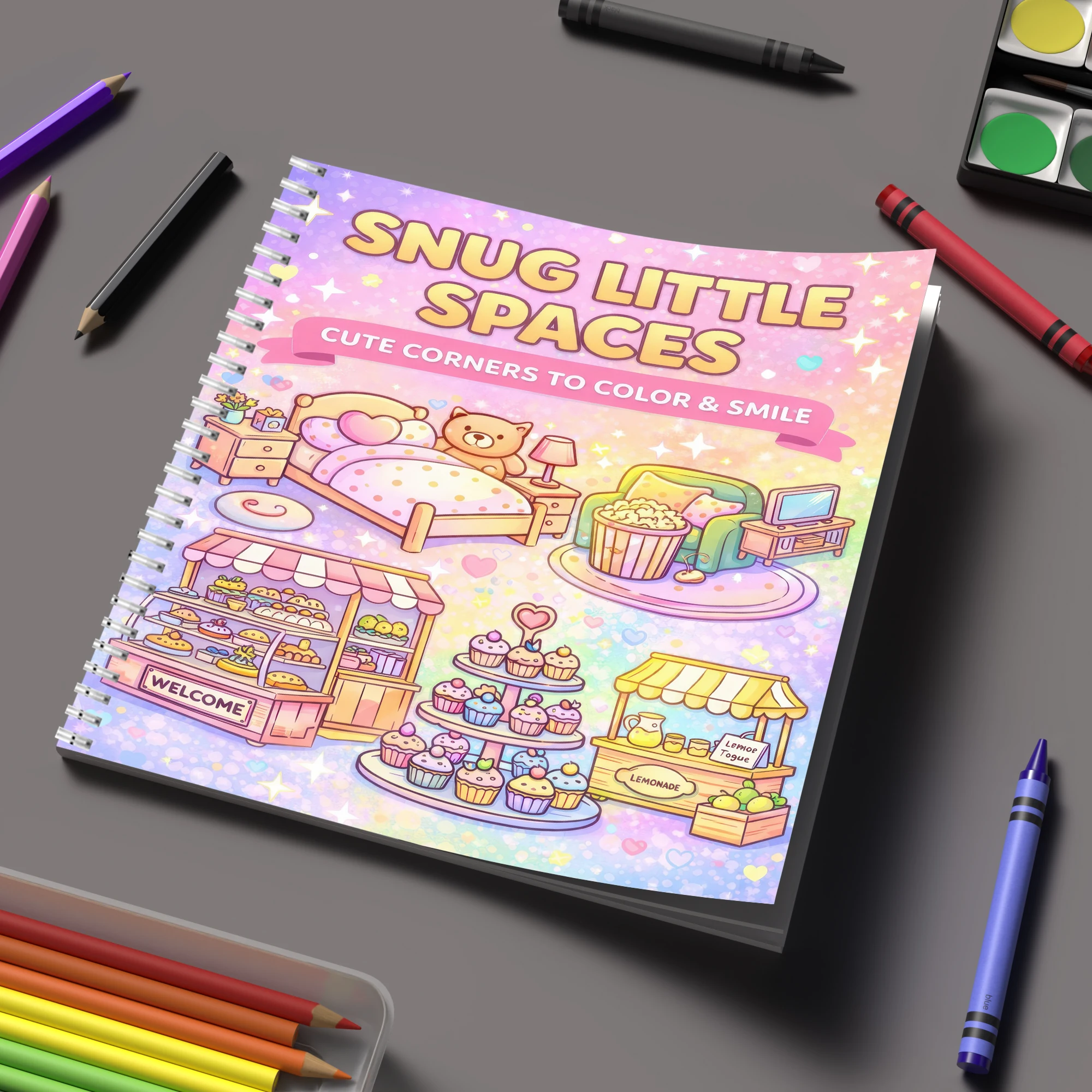Coloring Book Little Spaces fo - Adult Coloring Book Stress Relief ulasan dan harga