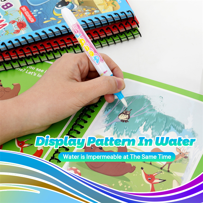 Montessori Toys Reusable Color - Reusable Water Magic Coloring Book ulasan dan harga