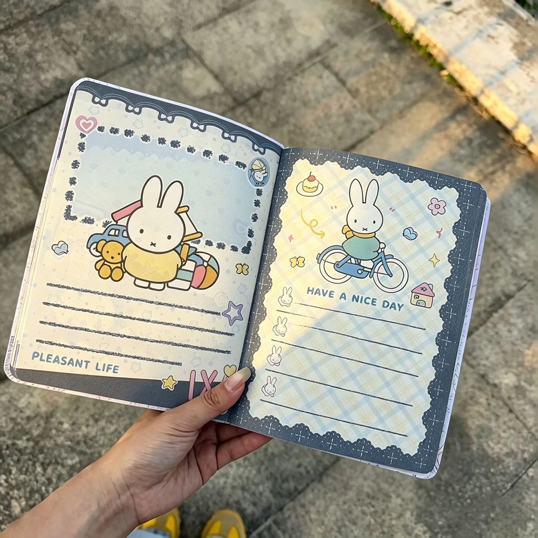 Vintage Denim Miffy Rabbit Lea - Vintage Leather Journal Notebook ulasan dan harga
