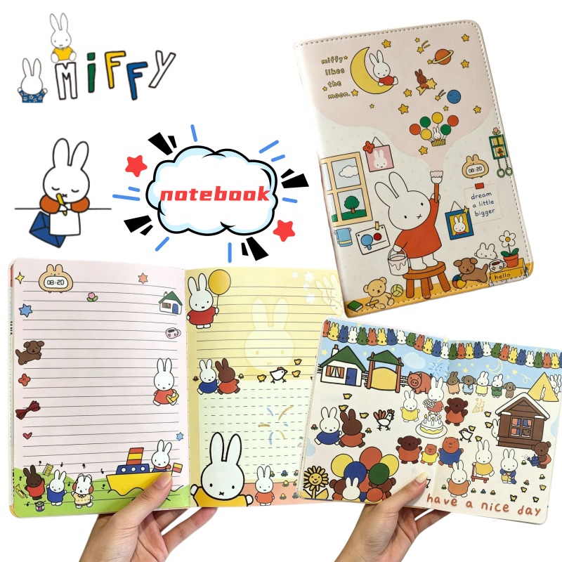 New B6 Miffy Cute Notebook Ill - Stationery Books ulasan dan harga