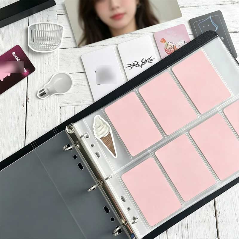 7 8 Slots Wide A5 D Ring Binde - Kpop Photo Card Binder 3 Inch ulasan dan harga