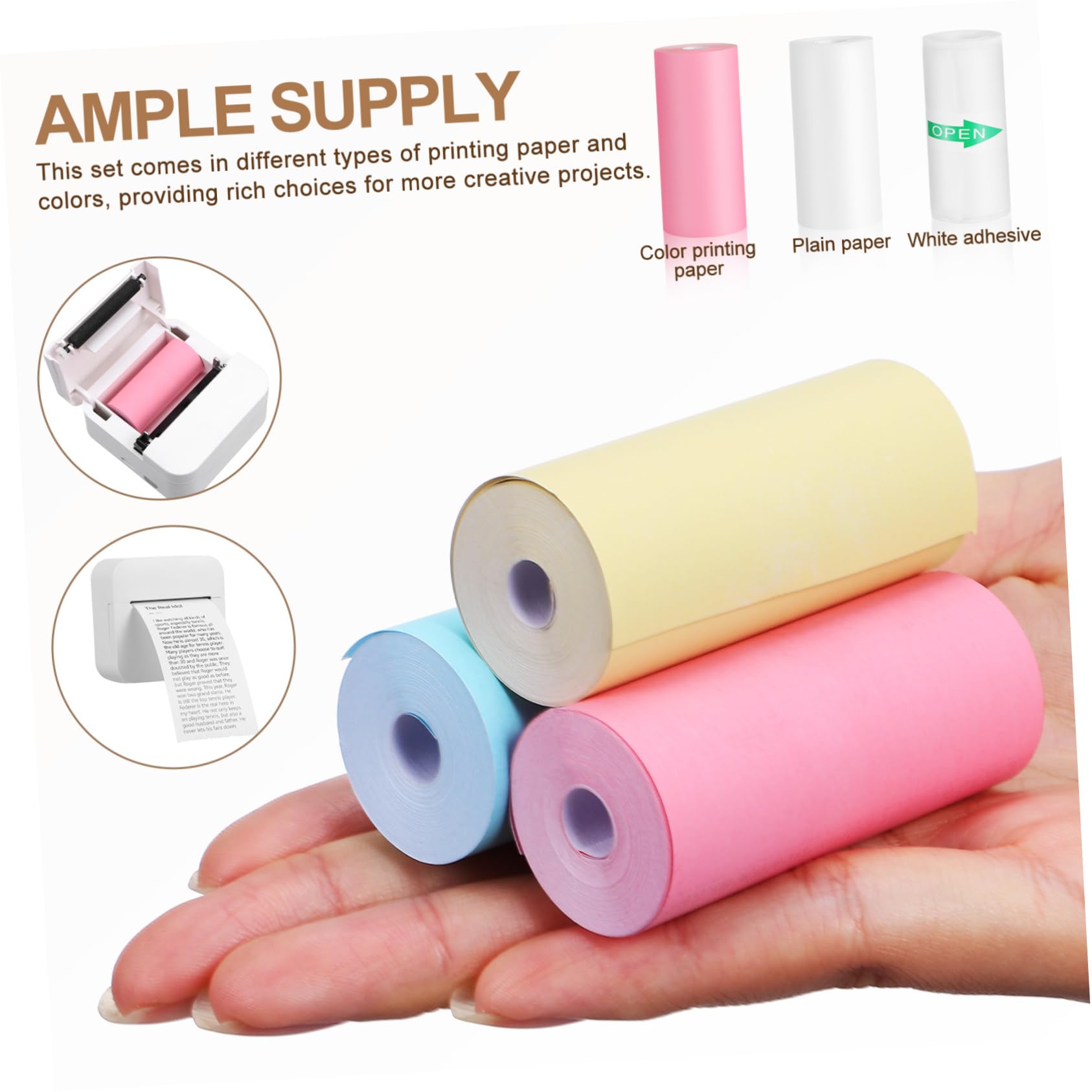 Mini Thermal Printer Paper 13  - Mini Pocket Thermal Printer Paper Roll ulasan dan harga