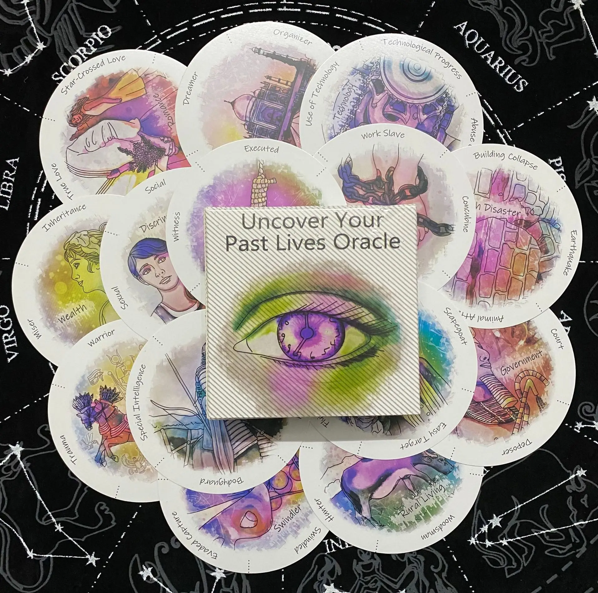 Uncover Your Past Life Oracle  - Tarot Deck With Guidebook ulasan dan harga
