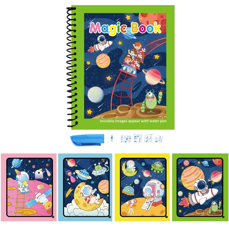 1Pc Reusable Magic Water Book  - Reusable Water Magic Coloring Book ulasan dan harga