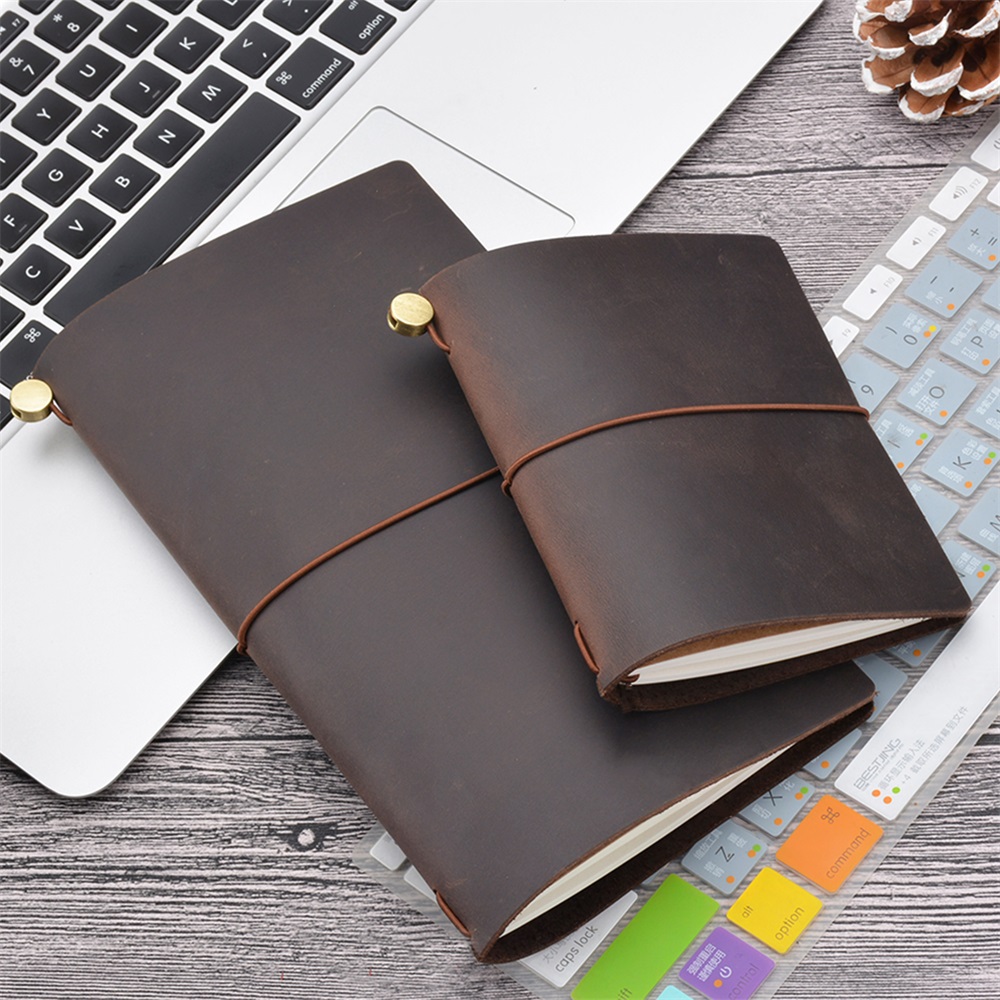 Genuine Leather Traveler Noteb - Vintage Leather Journal Notebook ulasan dan harga