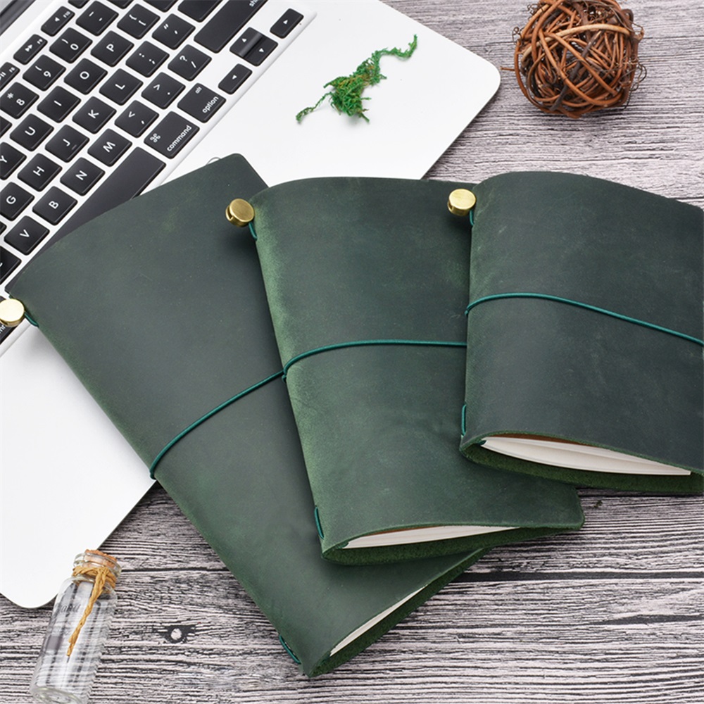 Genuine Leather Traveler Noteb - Vintage Leather Journal Notebook ulasan dan harga