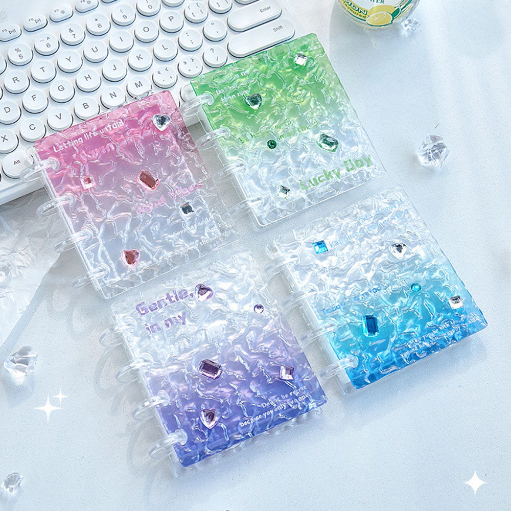 Gradient Acrylic Photocard Bin - Kpop Photo Card Binder 3 Inch ulasan dan harga