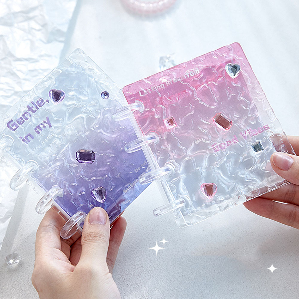 Gradient Acrylic Photocard Bin - Kpop Photo Card Binder 3 Inch ulasan dan harga
