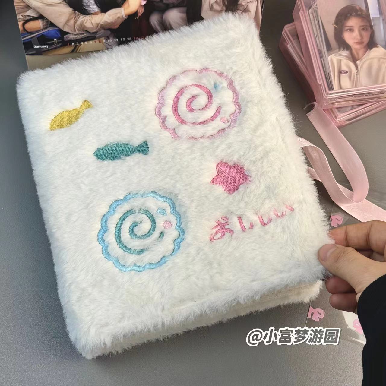 Cute Plush Fish Card Book A5 B - Kpop Photo Card Binder 3 Inch ulasan dan harga