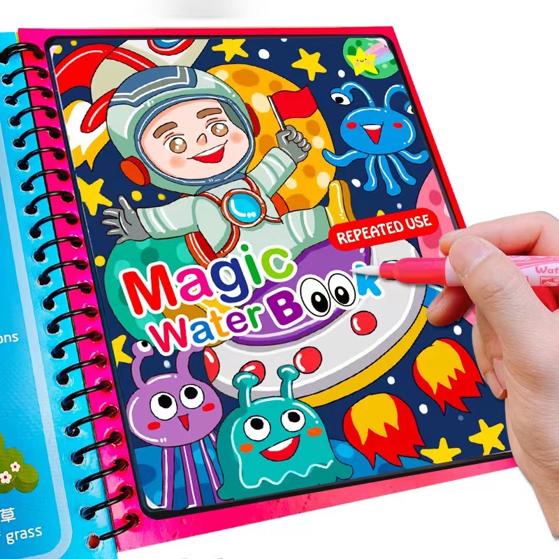 1Pcs Magical Book Water Drawin - Reusable Water Magic Coloring Book ulasan dan harga
